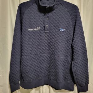 L.L. Bean Dark Blue Quilted Pullover